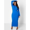 thumbnail image 1 of Rebdolls Women's Plus Bodycon Long Sleeve Cut Out Maxi Dress - Royal Blue - 3X, 1 of 4