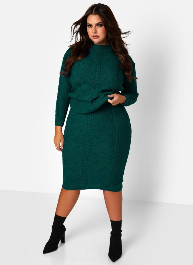 free people empire waist dress Olive Brielle Sweater Dress Pomander Place Olive / XXS