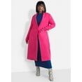 thumbnail image 1 of Rebdolls Women's Plus Long Blazer Peacoat - Fuchsia - Large, 1 of 4