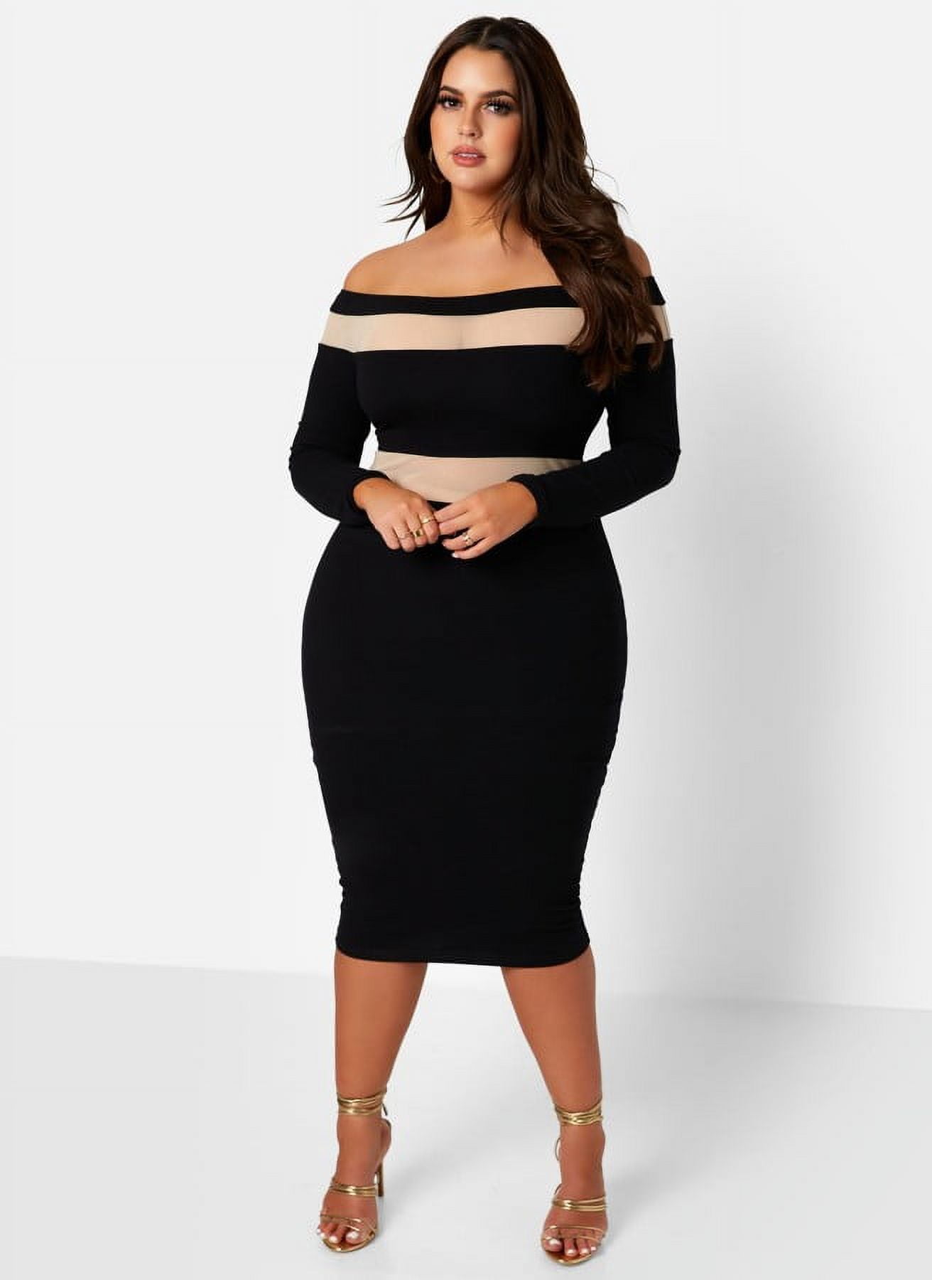halter neck dress black FINN IN BLACK main image 1
