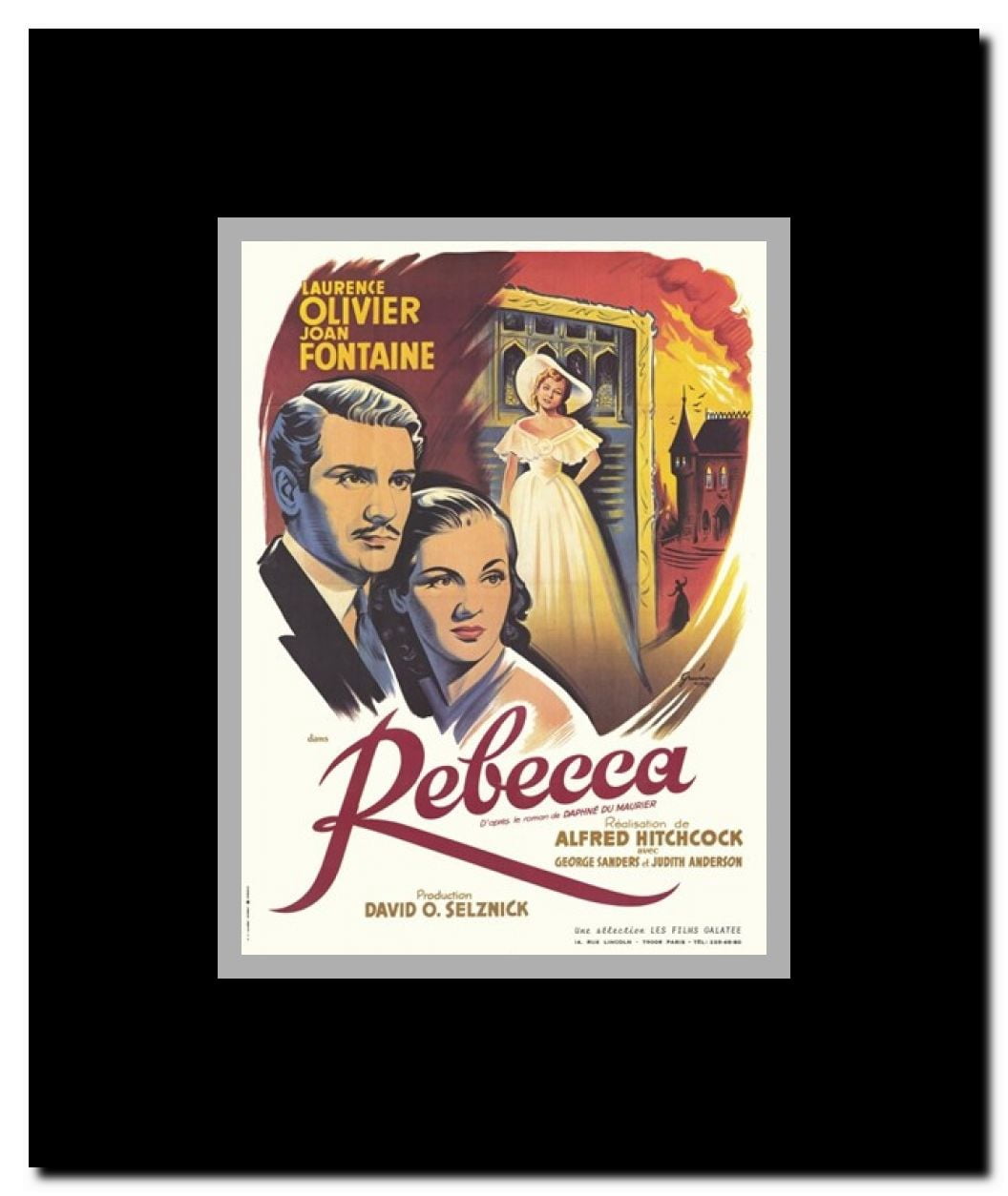 Rebecca Framed Movie Poster