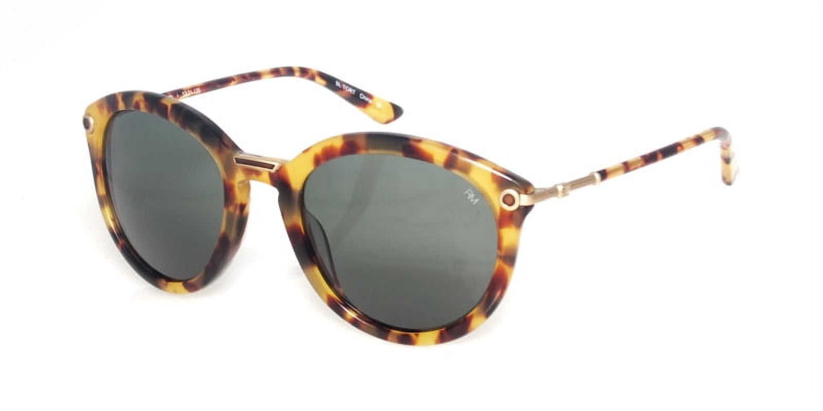 Rebecca Minkoff Bond Round Sunglasses 52mm Blonde Tortoise  display picture 2