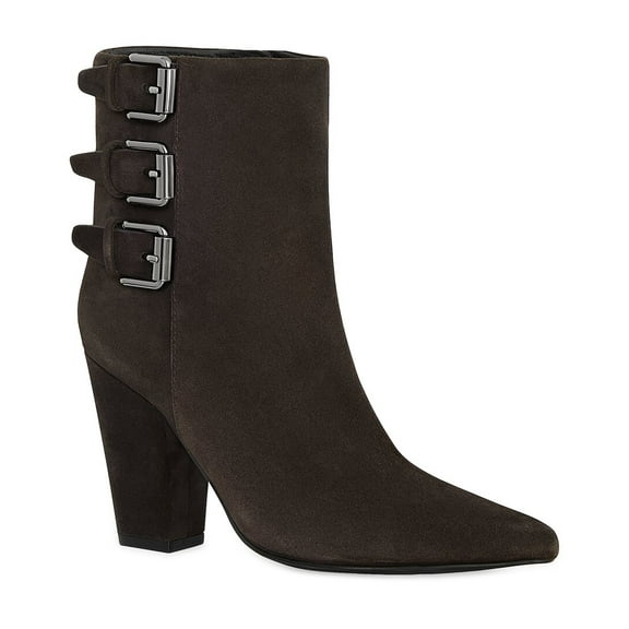 Rebecca Minkoff Bucklebty Suede Bootie, 6, Brown