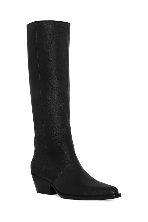 Colt Tall Leather Boot, 5, Black