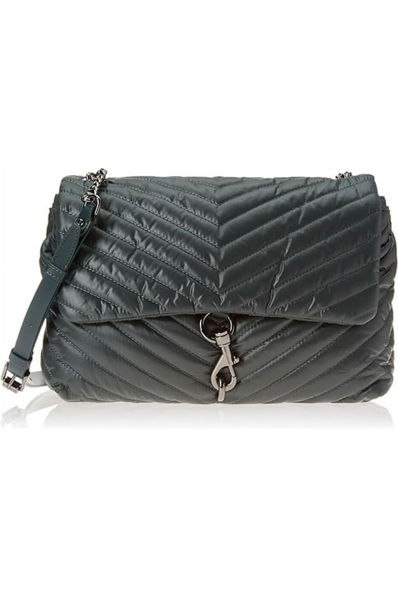 Edie Flap Shoulder Bag Jumbo Jade Gunmetal