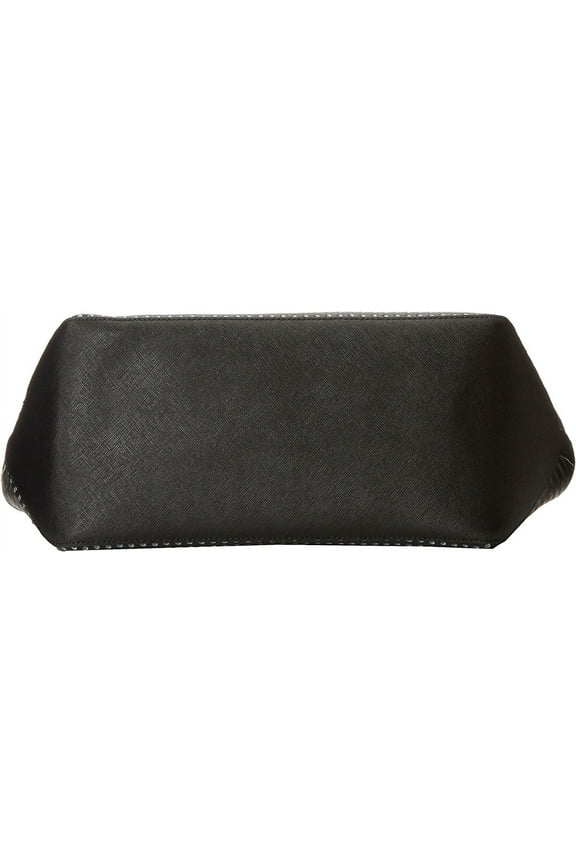 Everywhere Tote Perforated Black Leather Bag New