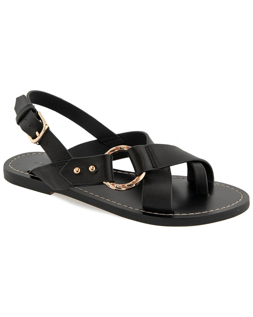Rebecca Minkoff Jayla Leather Sandal, 7.5, Black - Walmart.com