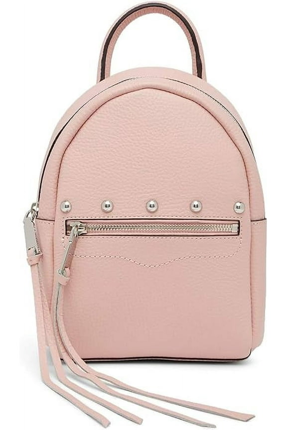 Madison Small Leather Backpack - Petal Pink