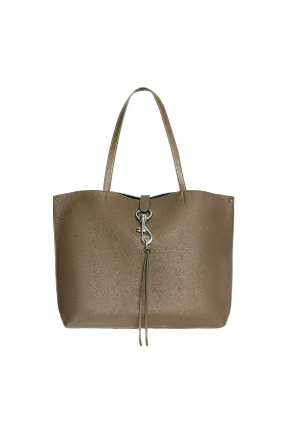 Megan Tote Bag Women Work Purse Large Leather Seaweed Palladium