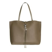 Rebecca Minkoff Megan Tote Bag Women Work Purse Large Leather Seaweed Palladium