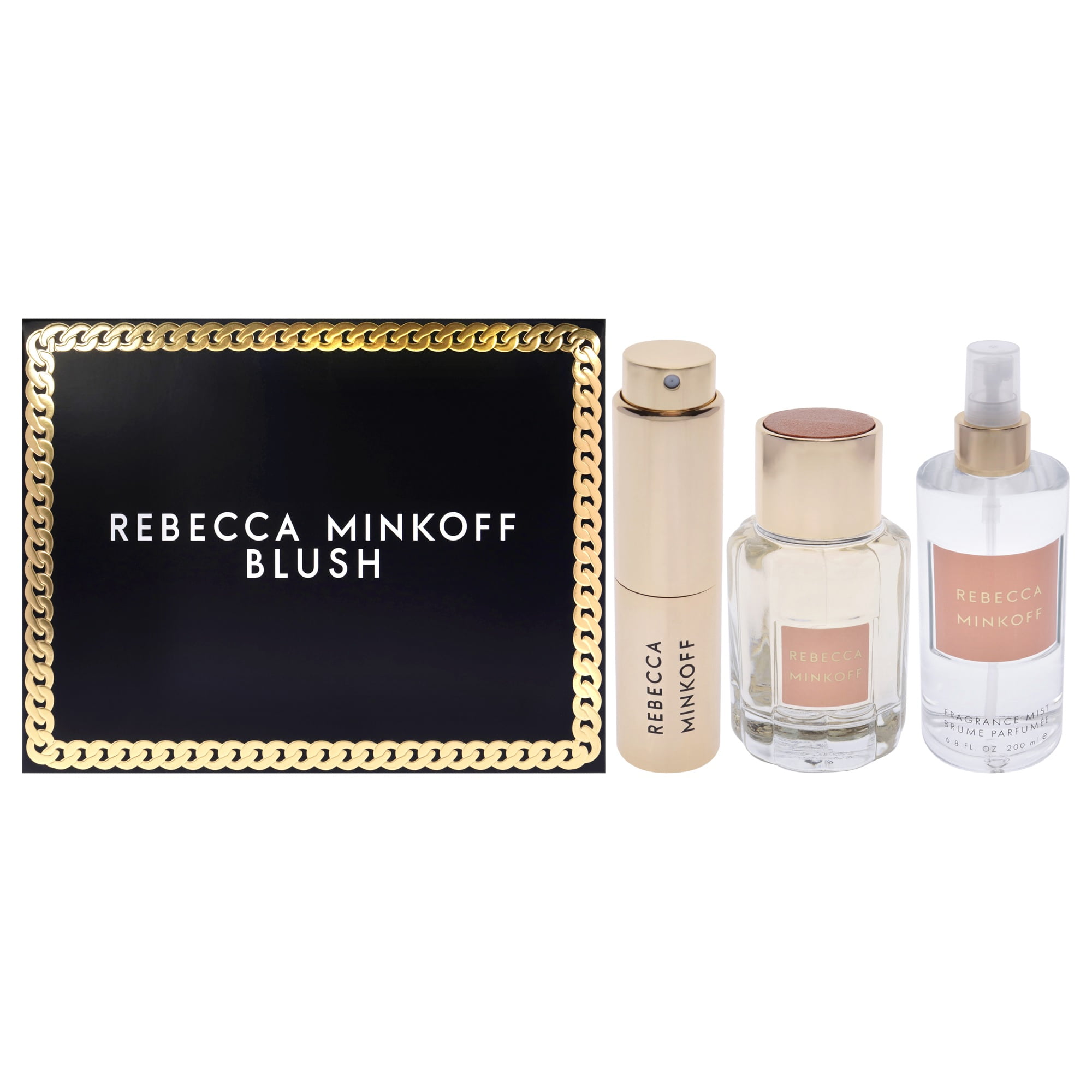 Rebecca Minkoff Rebecca Minkoff Blush Spring 2023 , 3 Pc Gift Set 3.4oz EDP Spray, 0.47oz EDP Spray, 6.8oz Fragrance Mist