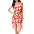 thumbnail image 1 of Rebecca Minkoff Women's Bandana Print Yuko Dress Sz 4 Burnt Orange, 1 of 2