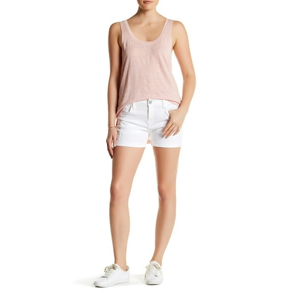 Rebecca Minkoff Women's Beverly Boyfriend Shorts 24 White