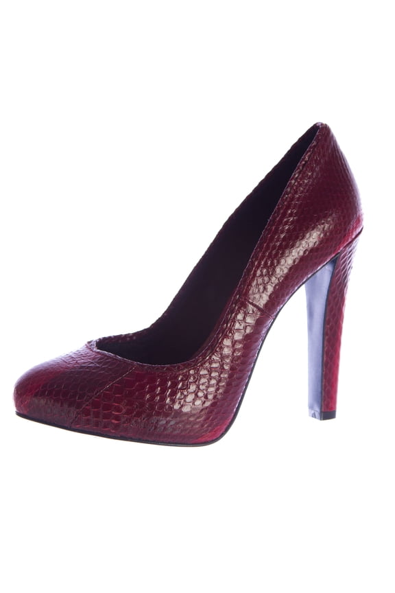 Women's Deidre Too Snake Embossed Pumps 7 Red