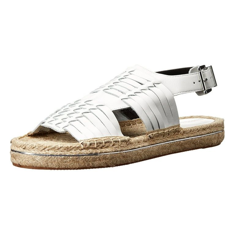 Rebecca Minkoff Women s Gabriel Espadrille Platform Sandals US 10 White