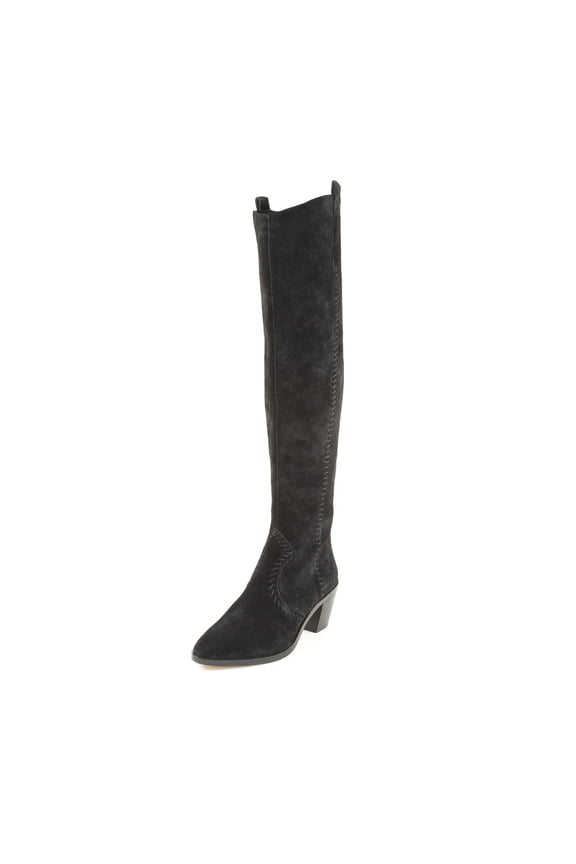Women's Lizelle Suede Over-The-Knee Boots US 5 Black