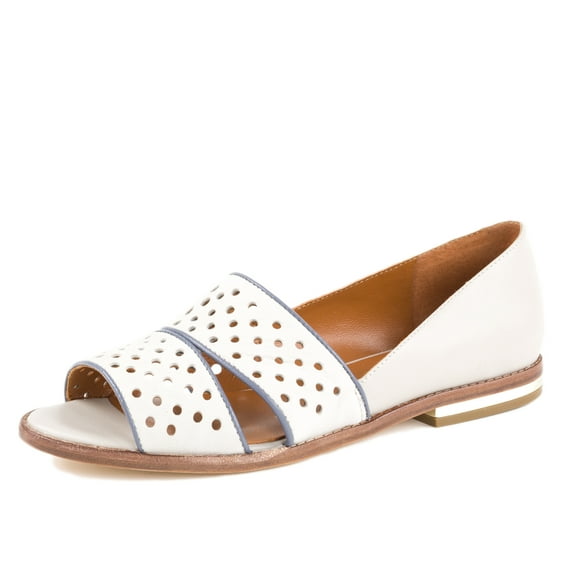 Rebecca Minkoff Women's Sadie Perforated Leather Flats US 7 Grey