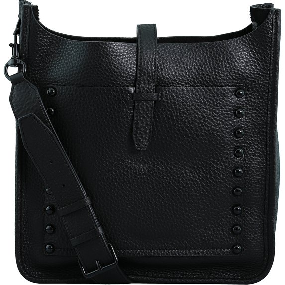 Rebecca Minkoff Women's Unlined Feed Bag Leather Crossbody Cross Body - Black