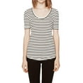 thumbnail image 1 of Rebecca Minkoff Women's Willem Striped Top X-Small Black & White, 1 of 3