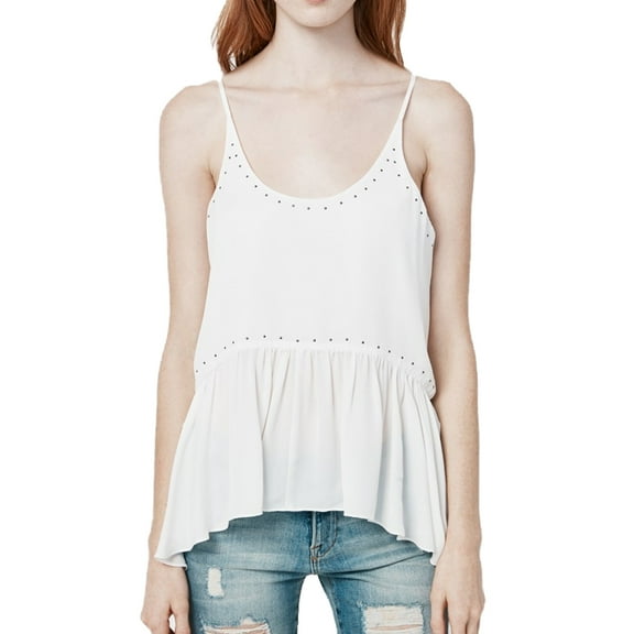 Rebecca Minkoff Women's Wilshire Top with Studs Sz S Chalk