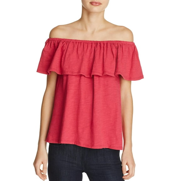 Rebecca Minkoff Women's Cotton Diosa Top Large Shirley Temple