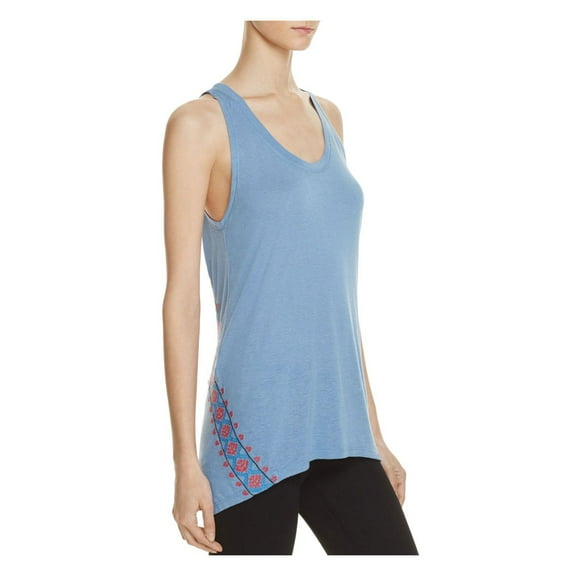 Rebecca Minkoff Womens Gia Embroidered U-Neck Tank Top