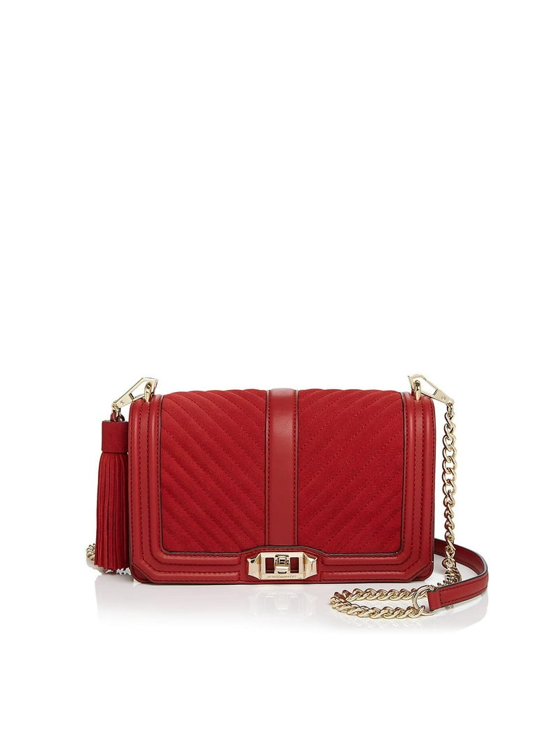 Rebecca Minkoff Womens Love Leather Suede Crossbody Handbag  display picture 1