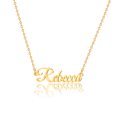 thumbnail image 1 of Rebecca Name Necklace Personalized, Gold Plated Custom Name Necklace Charm Jewelry Gift for Women, 1 of 5