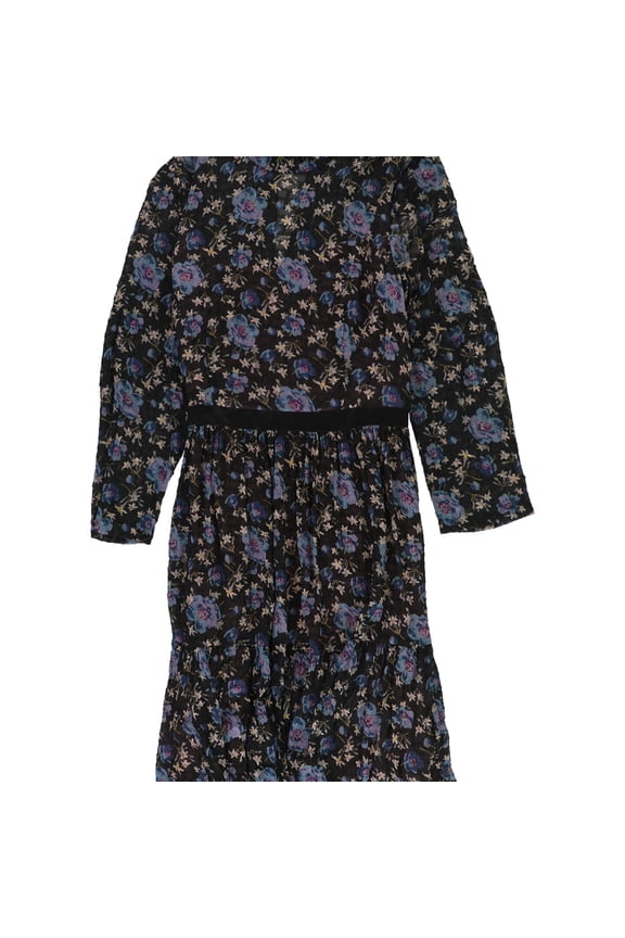 Womens Silk Floral Mini Dress