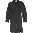 thumbnail image 1 of Rebecca Taylor Womens Sprinkle-Dot Shirt Dress, Black, 12, 1 of 2