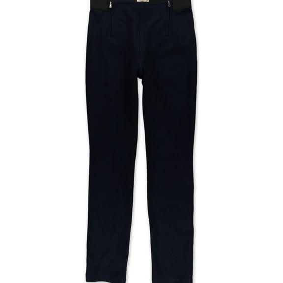 Rebecca Taylor Womens Twill Casual Leggings, Blue, 6 Regular