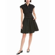 Rebecca Taylor womens Collared Mini Dress, 0, Black
