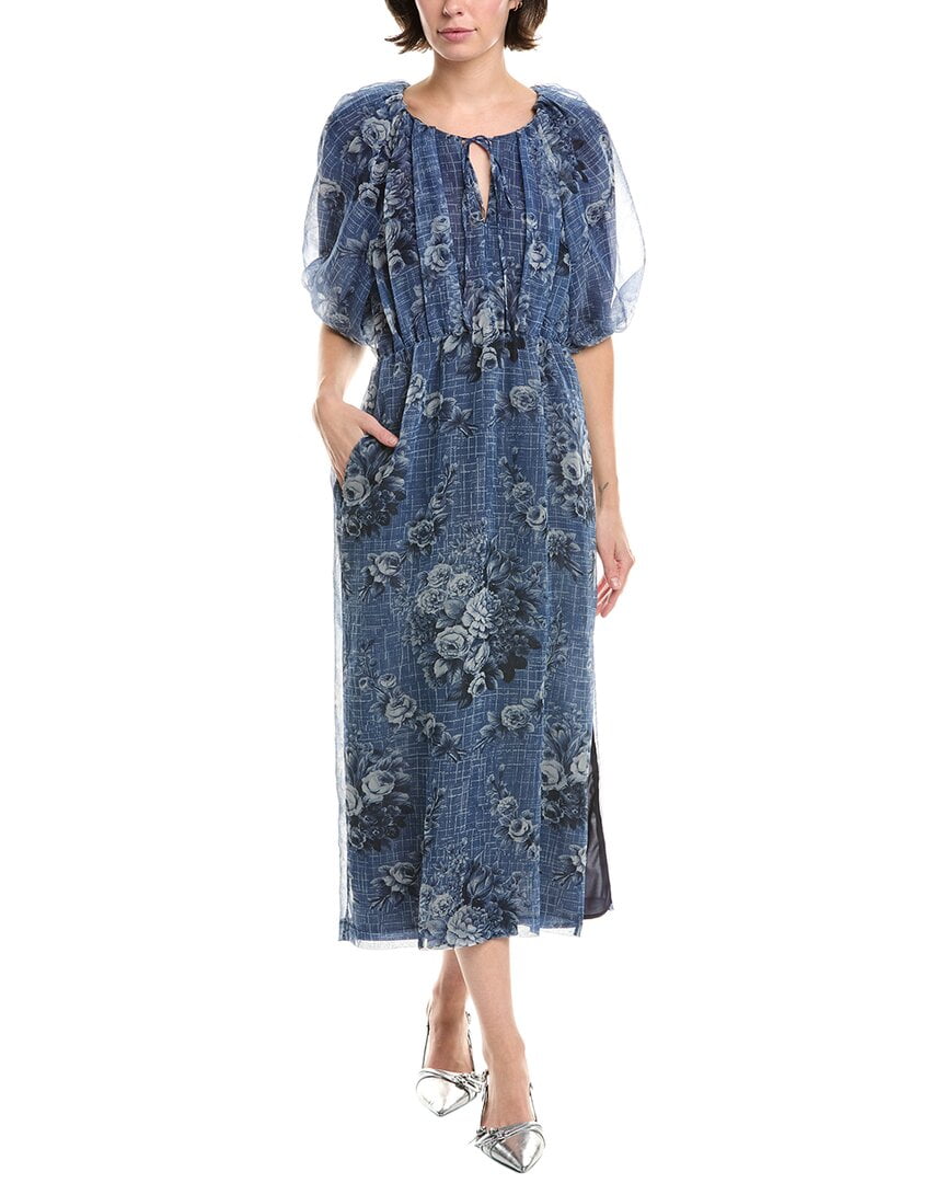 taylor floral midi dress Taylor Plus Floral-Print Chiffon A-Line Midi Dress at Foxvalley Mall in Aurora, IL