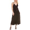 thumbnail image 1 of Rebecca Taylor womens  Ruched Maxi Dress, 8, Brown, 1 of 3