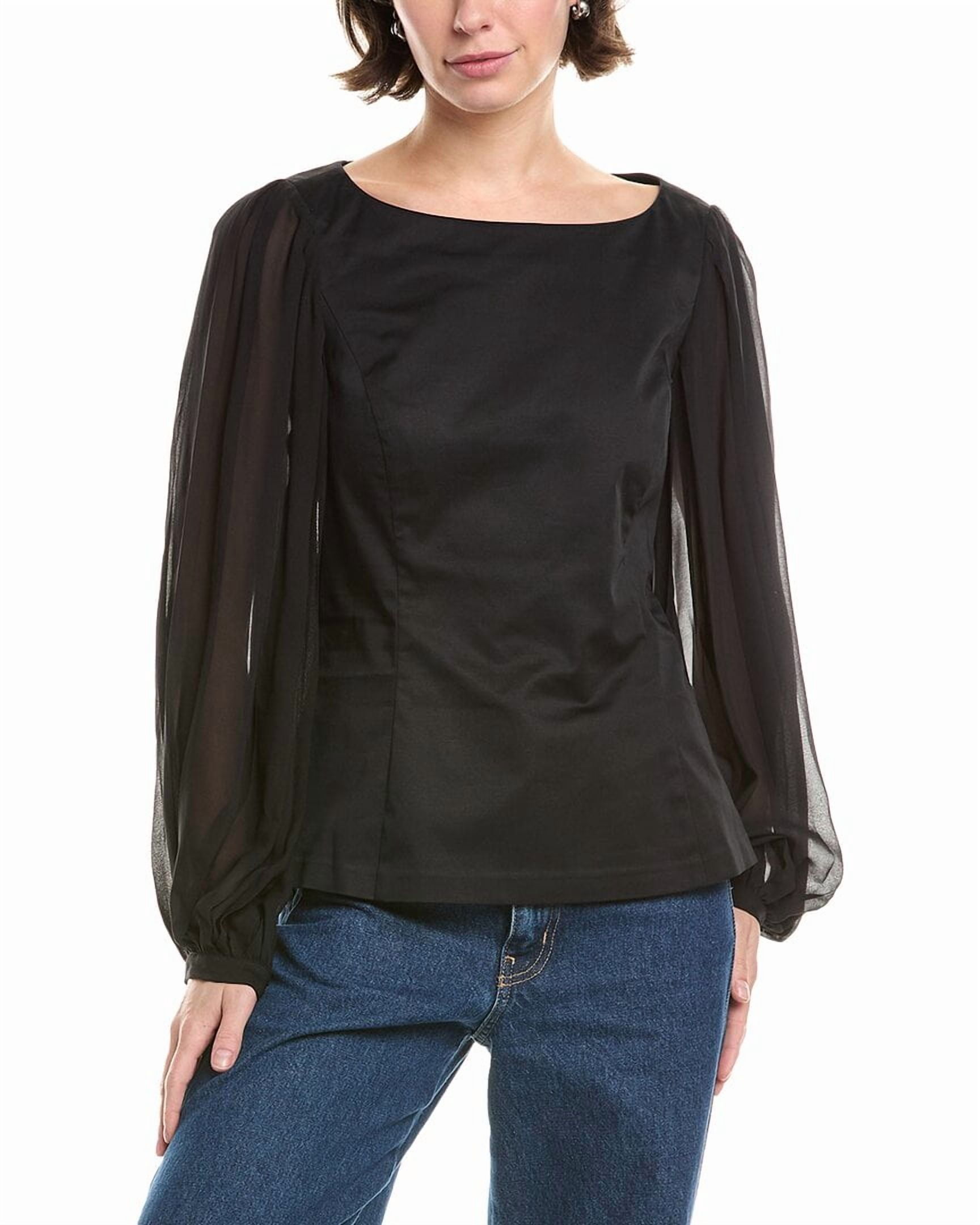 Rebecca Taylor Sheer Sleeve Top Women’s