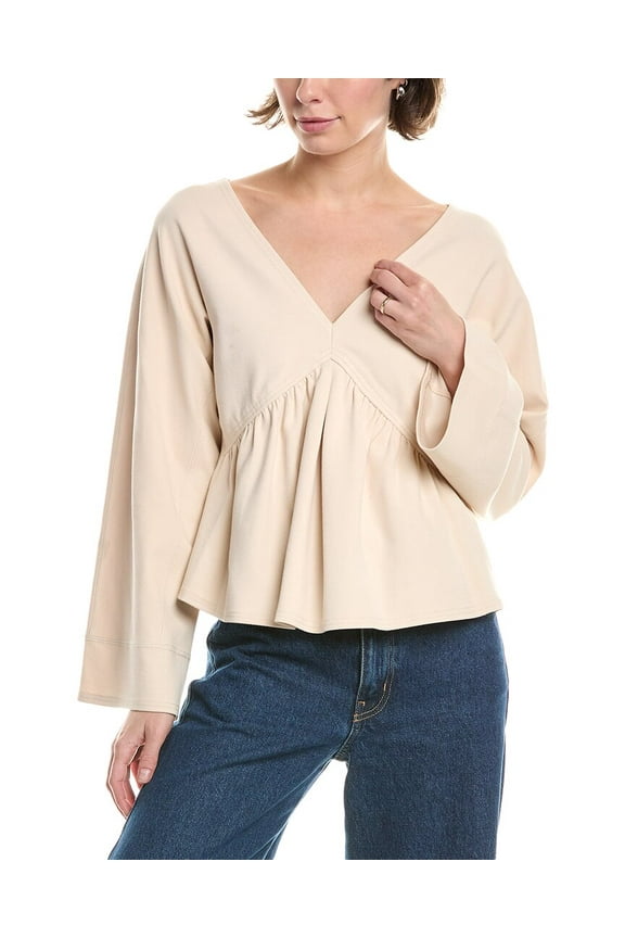 womens Trapeze Top, s, White