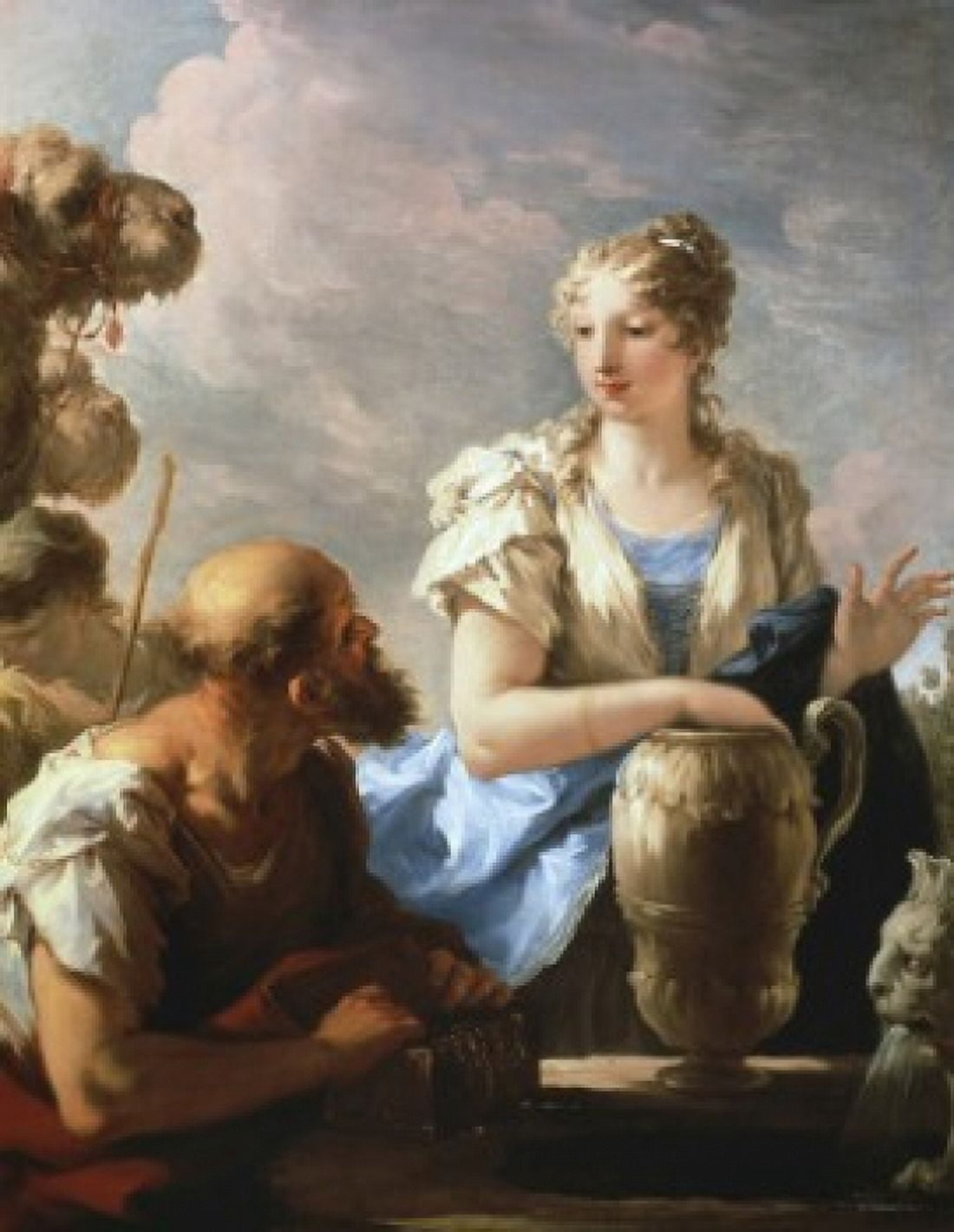 Rebecca at the Well Giovanni Antonio Pellegrini 1675-1741 Venetian National Gallery London Canvas Art - Giovanni Antonio Pellegrini (18 x 24)