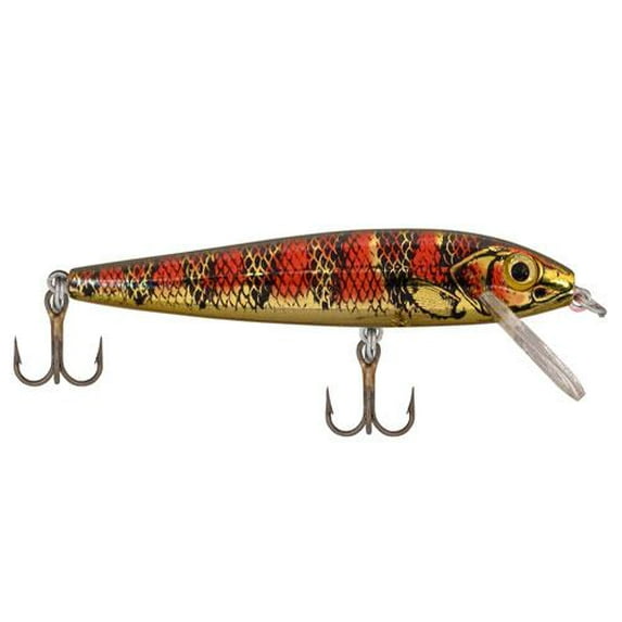Rebel 5/16 oz Slick Body Minnow Fishing Lure - Gold Perch