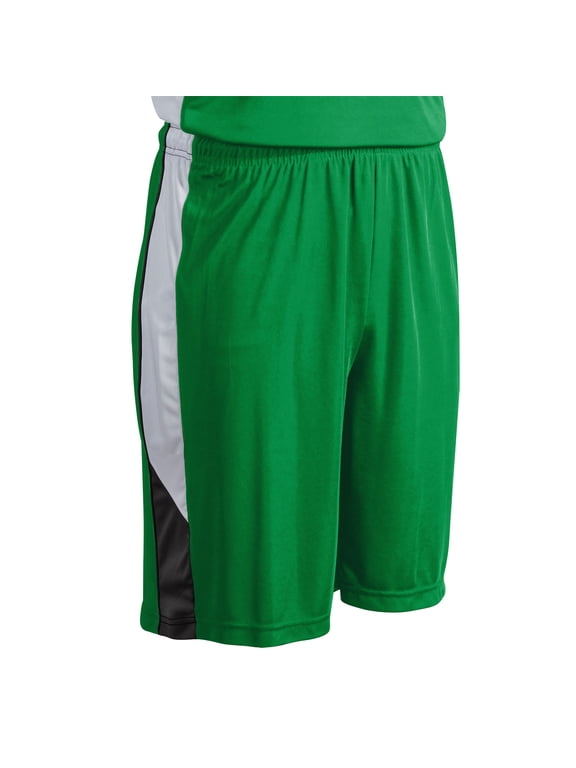 Rebel Basketball Short - KELLY GREEN,BLACK,WHITE - S