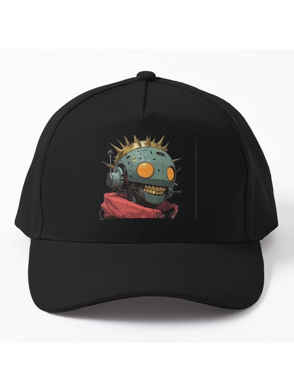 Rebel Bots Baseball Hat, Next-Gen Street Style Robot Graphic Design, Classic Cap
