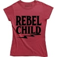 thumbnail image 1 of Rebel Child Funny Wild Side Of Childrens Saying Quote Women's T-Shirt, 1 of 4