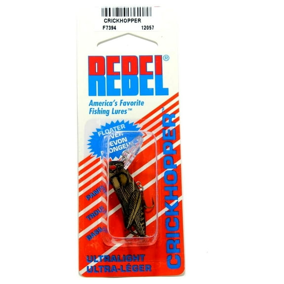 Rebel Crickhopper 3/32 oz Fishing Lure - Black Cricket
