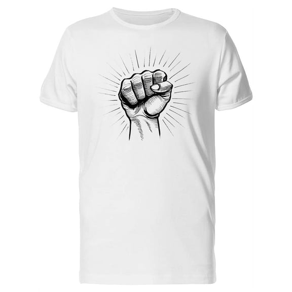 Rebel Fist Sketch Style T-Shirt Men -Image by Shutterstock, Male 3X-Large