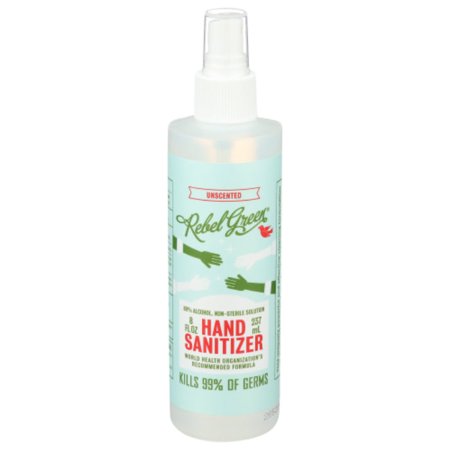 Rebel Green 72621 8 oz Unscented Hand Sanitizer