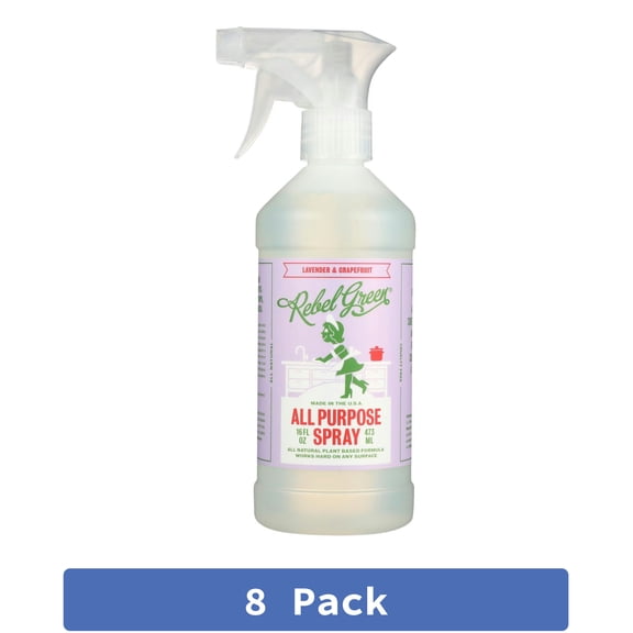 Rebel Green Cleaner All Purpose Spray Lavender 16 oz (Pack Of 8)