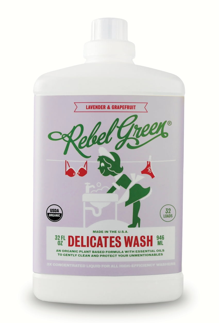 Rebel Green Delicates Laundry Detergent, Lavender & Grapefruit, 32
