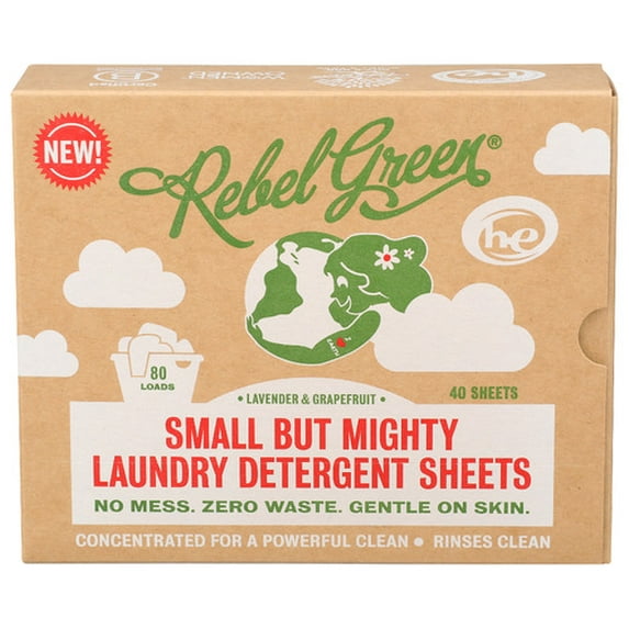 Rebel Green Laundry Sheets Lavender Gift 40 pc (Pack of 6)