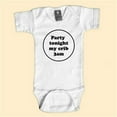 thumbnail image 1 of Rebel Ink Baby 313W06 Party Tonight My Crib 3am- 0-6 Month White One Piece Undershirt, 1 of 1