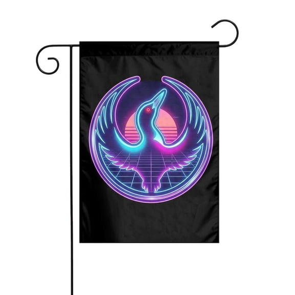 Rebel Loon Anti ICE Garden Flag 12x18 Double Sided, Burlap Garden Yard House Flags Outside Outdoor Spring Seasonal Porch Lawn Decoration