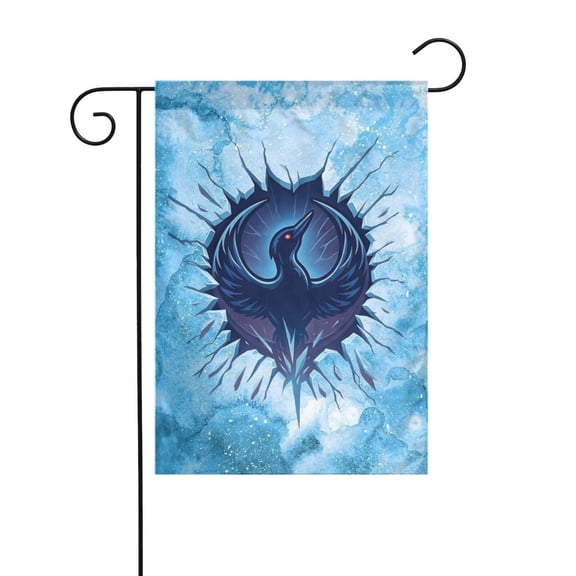 Rebel Loon Anti ICE Garden Flag 12x18 Double Sided, Burlap Garden Yard House Flags Outside Outdoor Spring Seasonal Porch Lawn Decoration